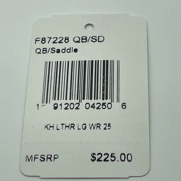 COACH x Keith Haring Leather Large Wristlet 25, Gunmetal/Saddle, NWOT - Picture 13 of 15